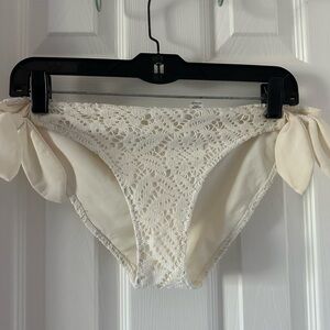 White Lace Bikini Bottoms